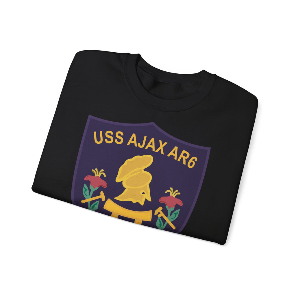 Unisex Heavy Blend™ Crewneck Sweatshirt - Navy - USS Ajax (AR-6) wo txt