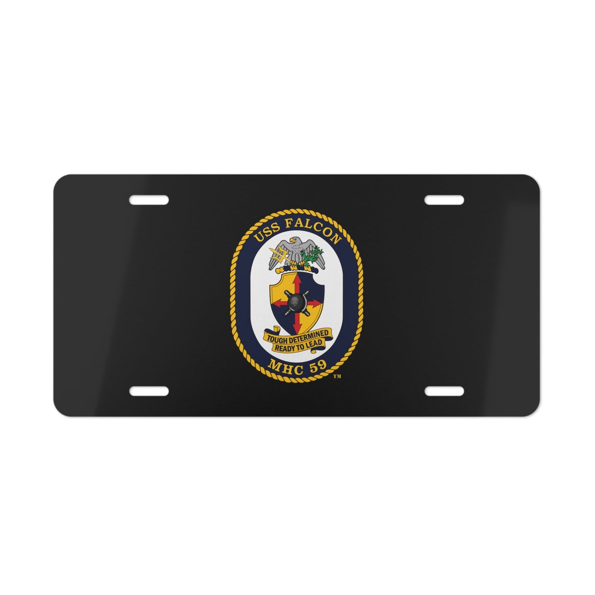 Vanity License Plate - Navy - USS Falcon (MHC-59) wo txt