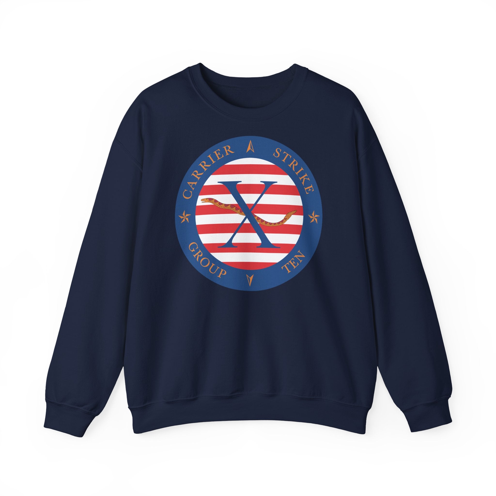 Unisex Heavy Blend™ Crewneck Sweatshirt - Navy - Carrier Strike Group 10 (CSG-10) wo Txt