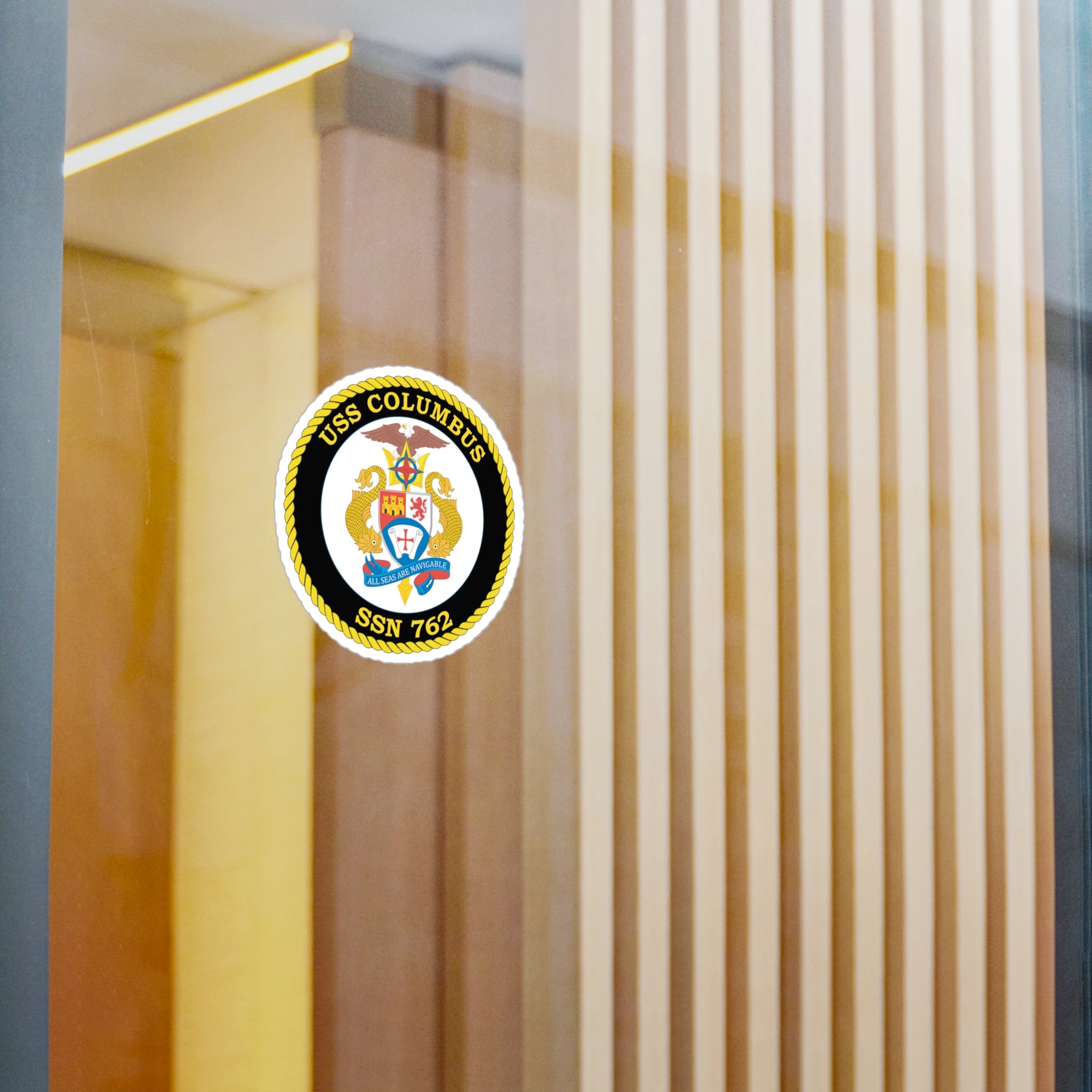 Kiss-Cut Vinyl Decal - Navy - USS Columbus (SSN-762) wo txt