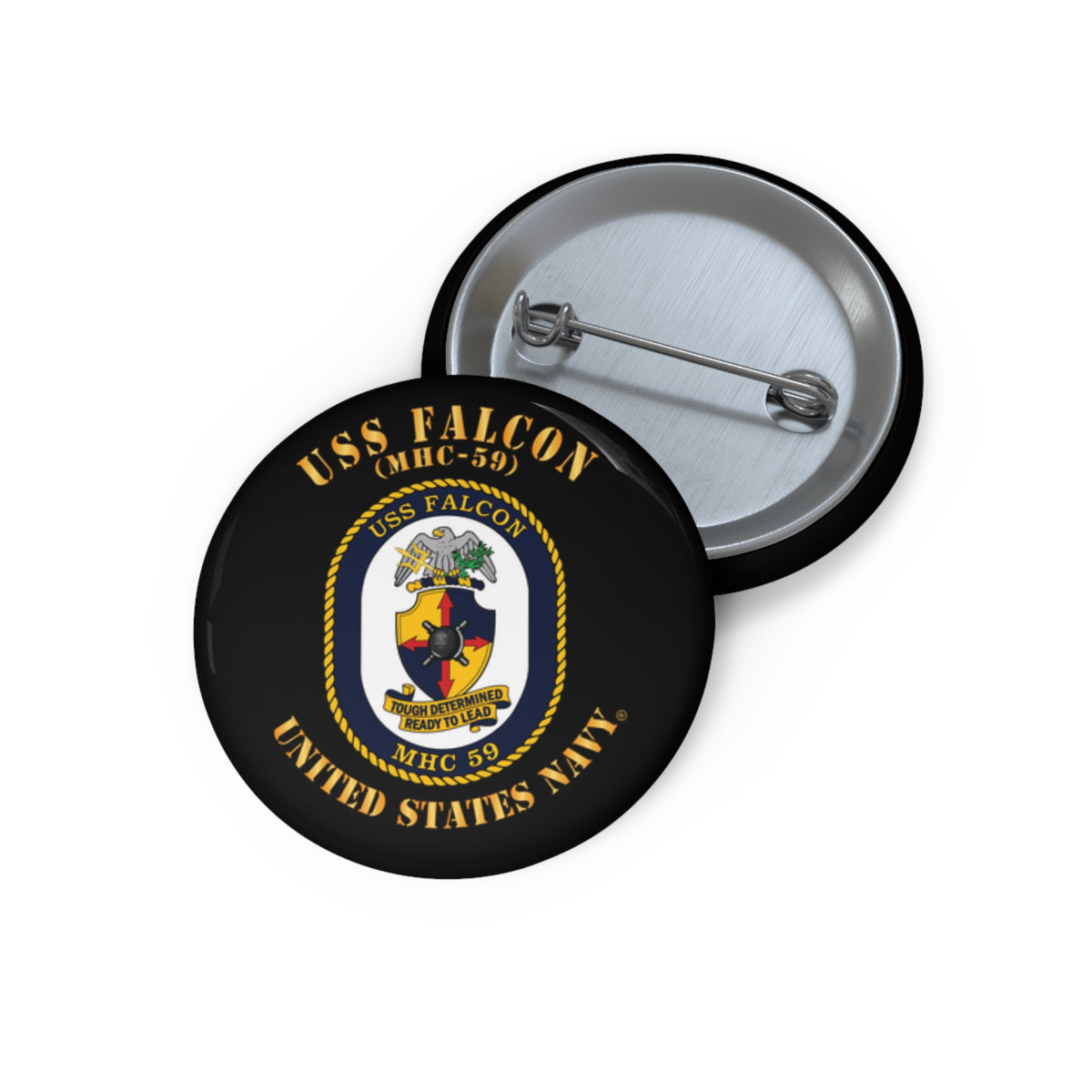 Pin Button - Navy - USS Falcon (MHC-59)