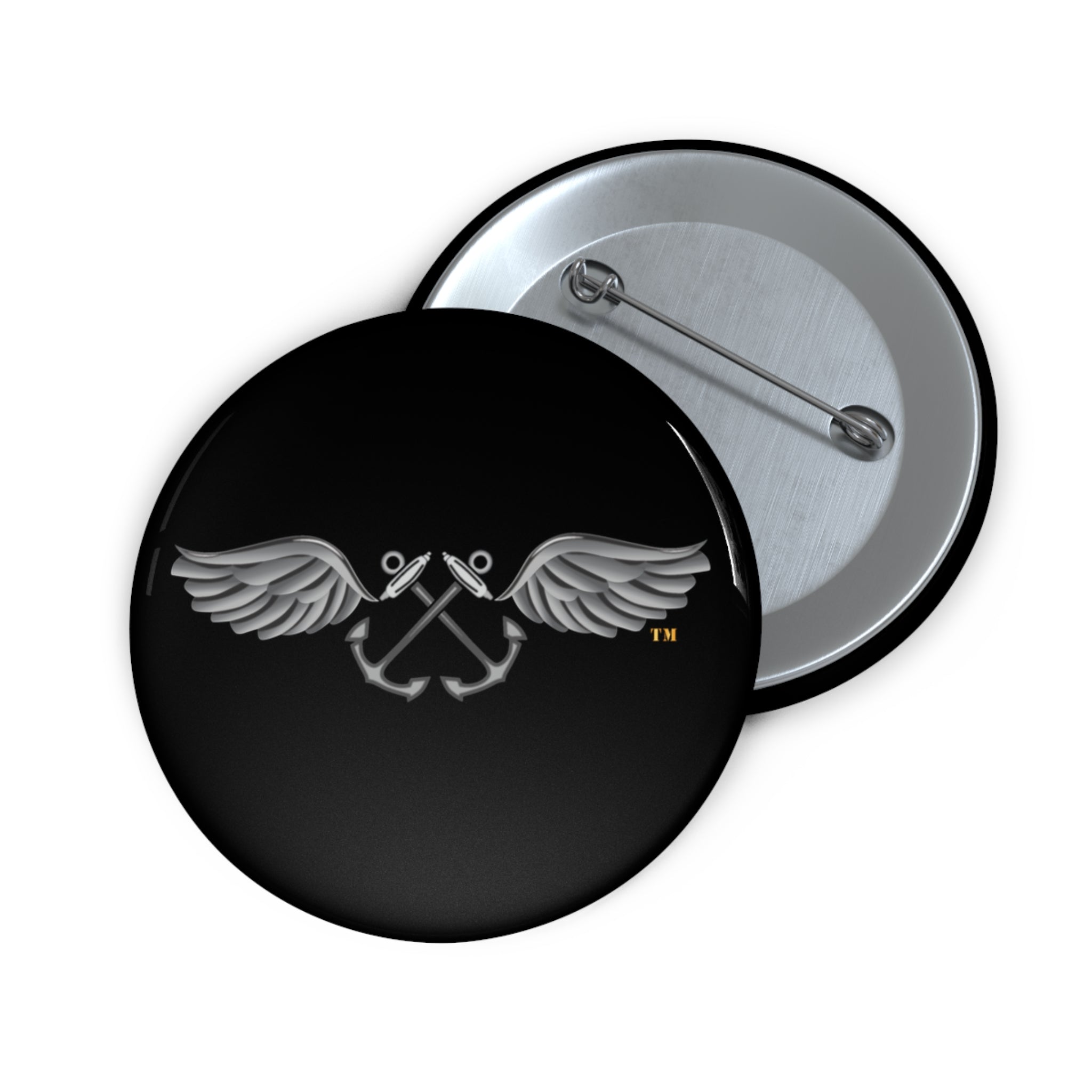 Custom Pin Button - Navy - Rate - Aviation Boatswain's Mate (AB) wo txt X 300