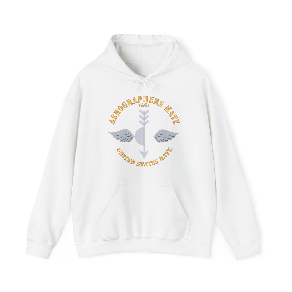 Unisex Heavy Blend™ Hoodies - Navy - Aerographers Mate (AG) X 300