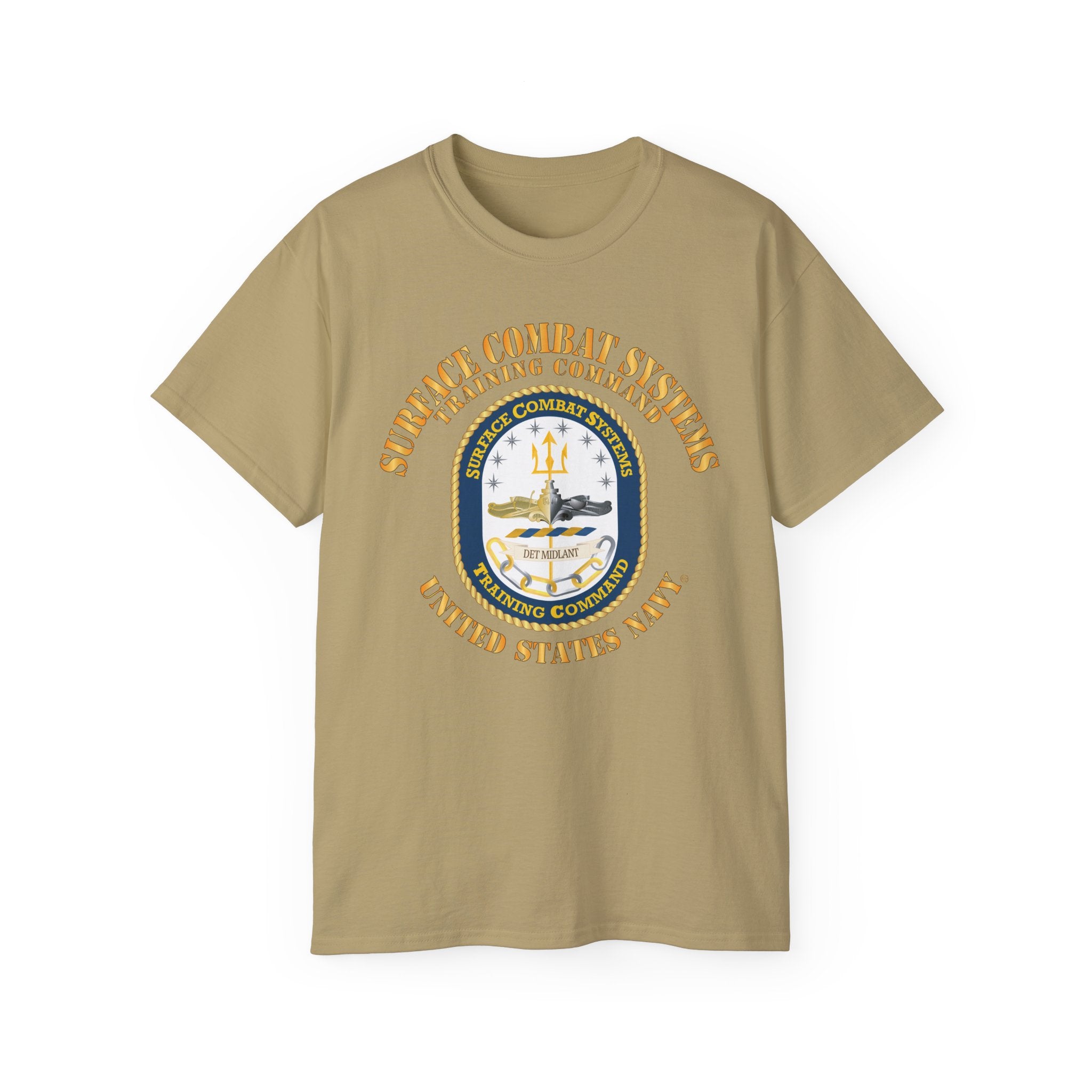Unisex Ultra Cotton T-Shirt - Navy - Surface Combat Systems Training Command - DET MIDLANT