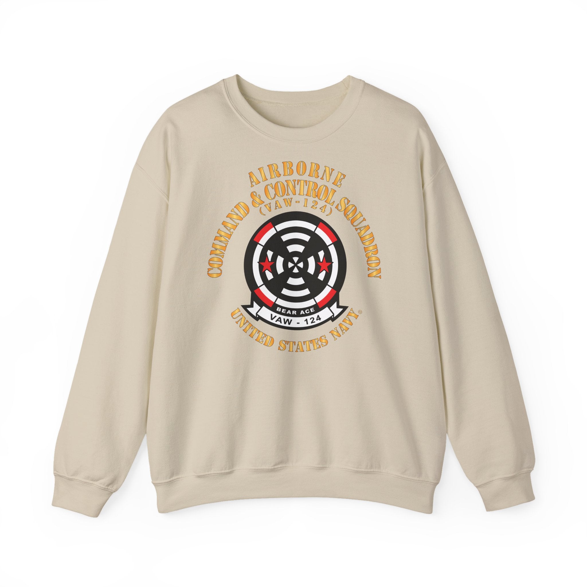 Unisex Heavy Blend™ Crewneck Sweatshirt - Navy - Airborne Command & Control Squadron 124 (VAW-124)