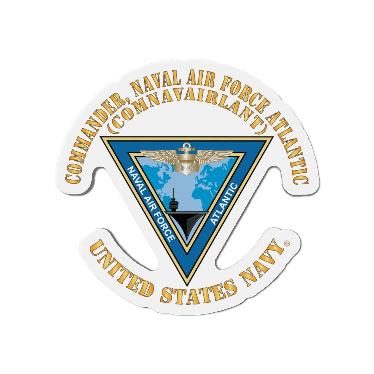 Die-Cut Magnet - Navy - Commander, Naval Air Force Atlantic - COMNAVAIRLANT
