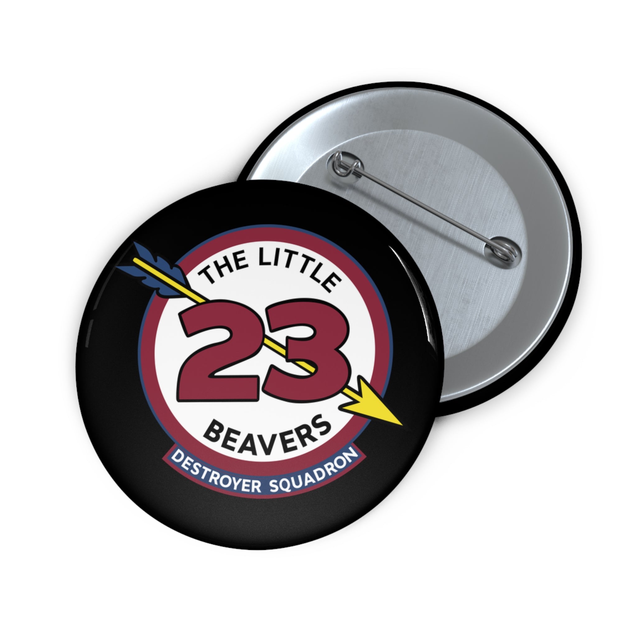 Custom Pin Button - Navy - Destroyer Squadron 23 (DESRON-23) wo Txt