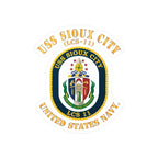 Kiss-Cut Vinyl Decal - Navy - USS Sioux City (LCS-11)