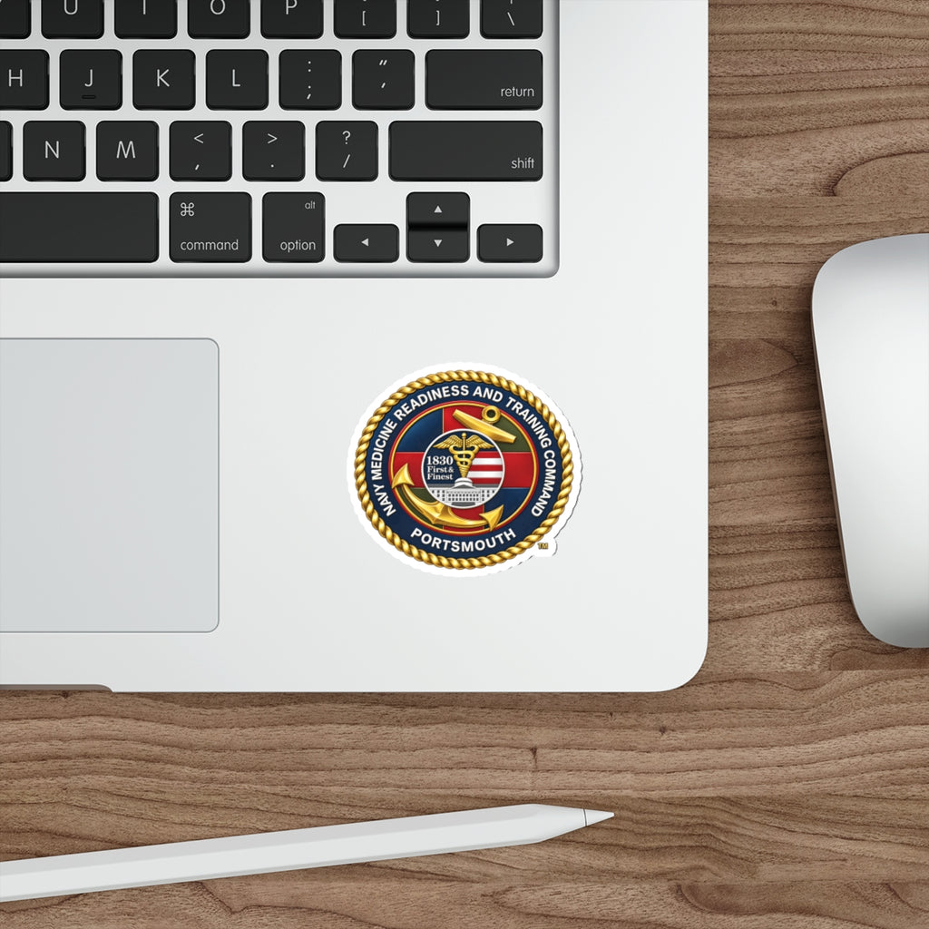 Die-Cut Vinyl Sticker - Navy - Naval Medical Center Portsmouth wo txt - 3D - Enhanced