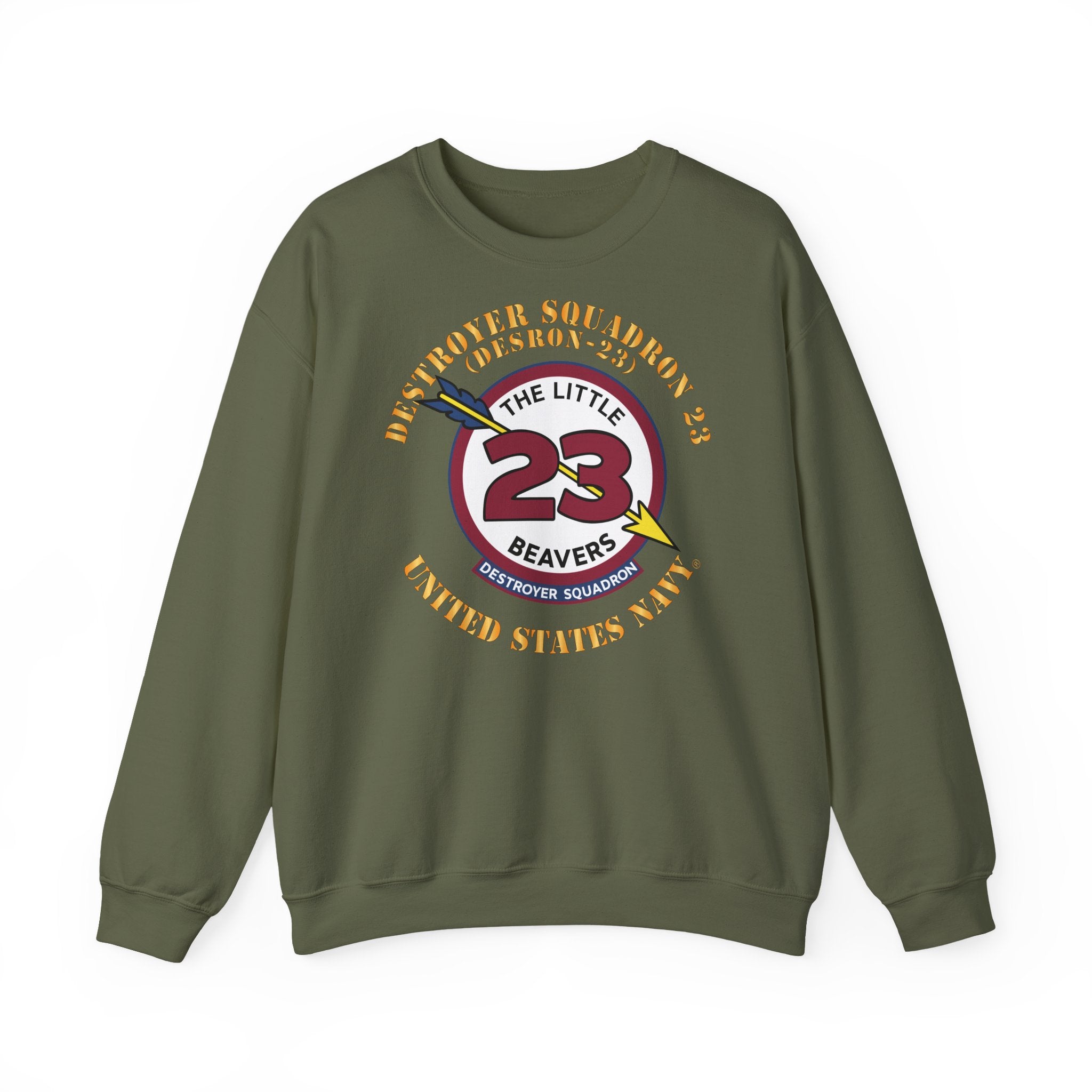 Unisex Heavy Blend™ Crewneck Sweatshirt - Navy - Destroyer Squadron 23 (DESRON-23)