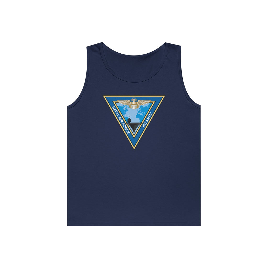 Unisex Heavy Cotton Tank Top - Navy - Commander, Naval Air Force Atlantic - COMNAVAIRLANT wo Txt