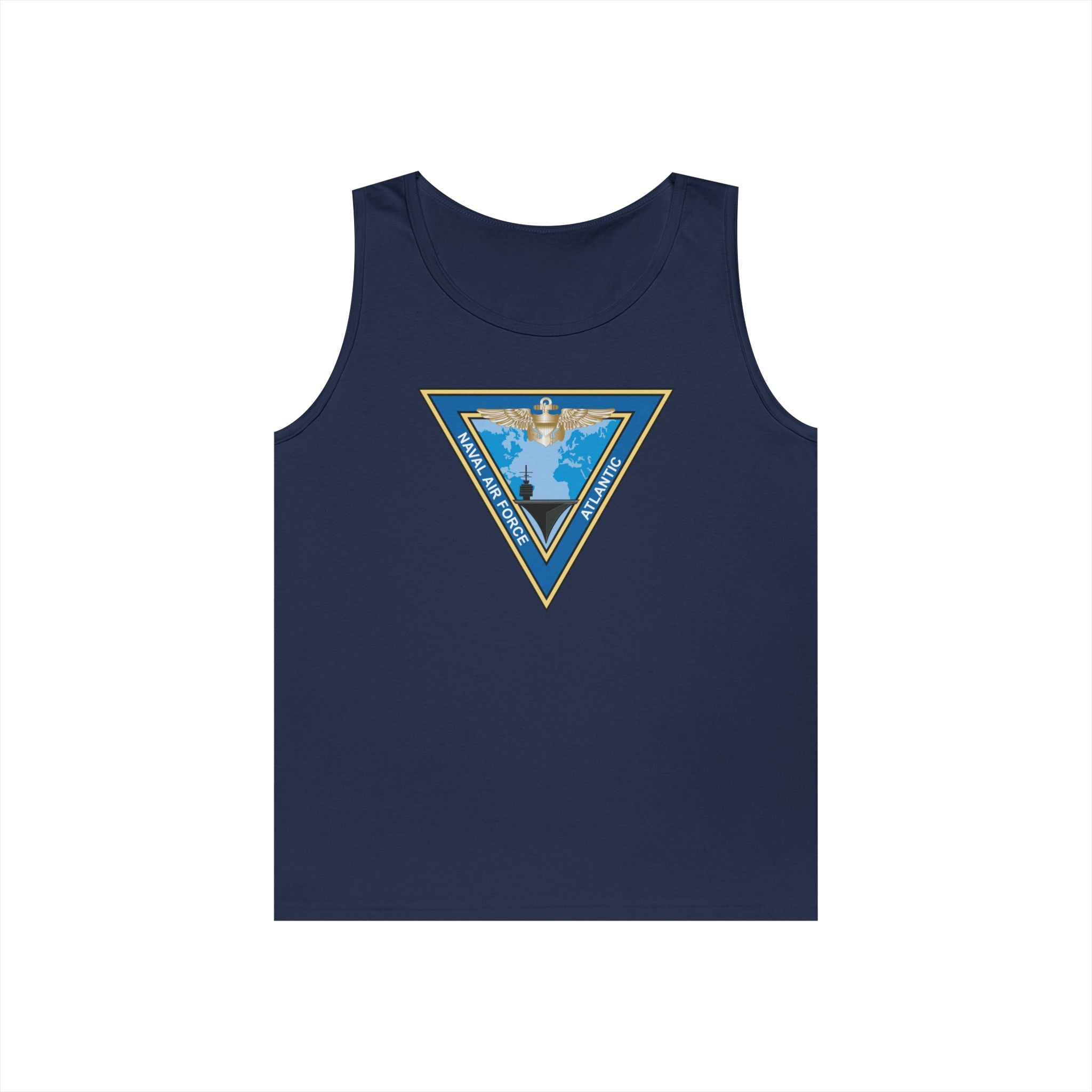 Unisex Heavy Cotton Tank Top - Navy - Commander, Naval Air Force Atlantic - COMNAVAIRLANT wo Txt