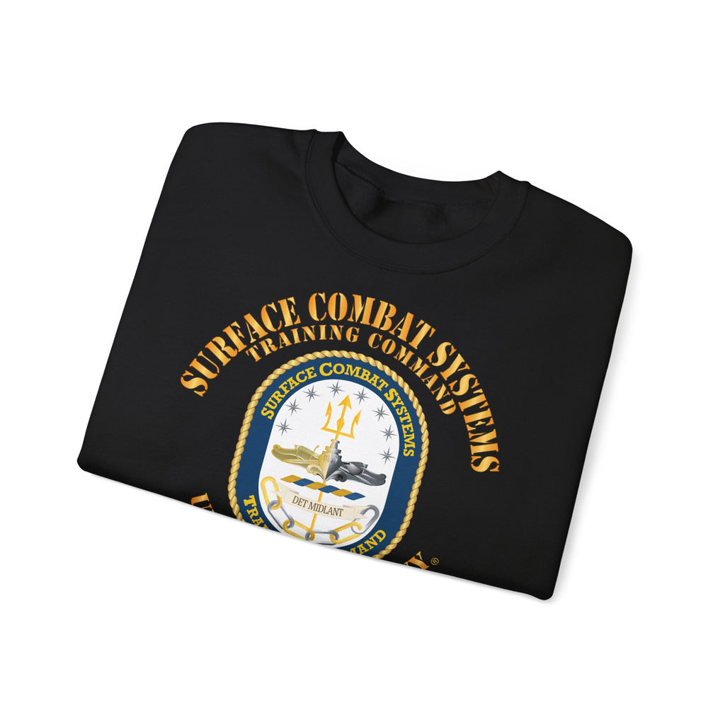 Unisex Heavy Blend™ Crewneck Sweatshirt - Navy - Surface Combat Systems Training Command - DET MIDLANT