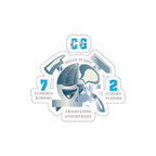 Die-Cut Vinyl Sticker - Navy - CG 72 - Engineering Department