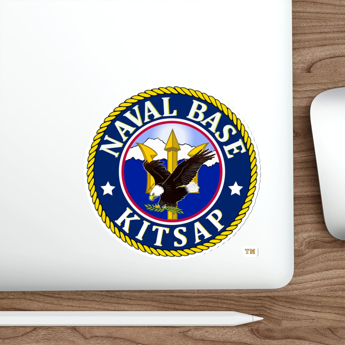 Die-Cut Vinyl Sticker - Navy - Naval Base Kitsap wo txt