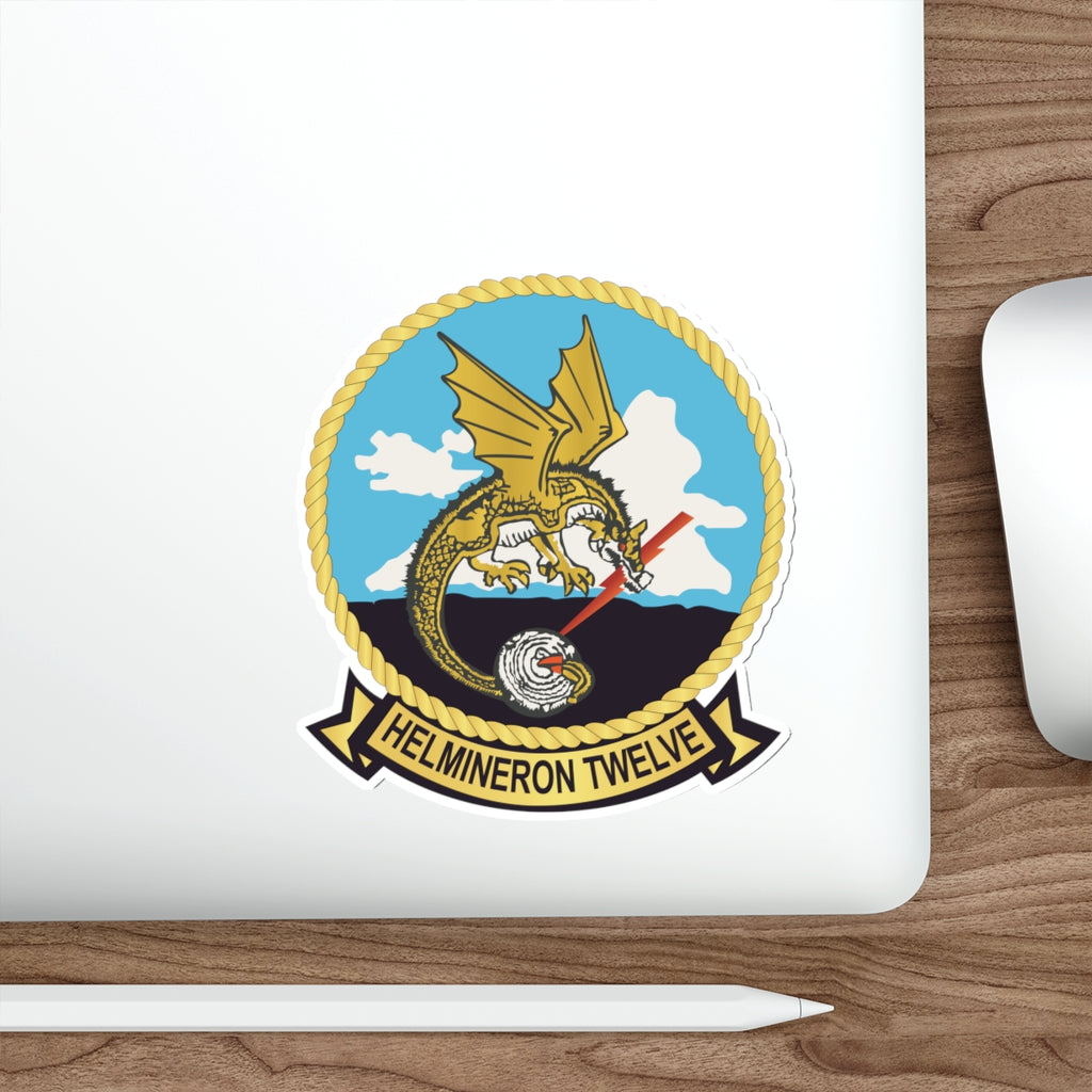 Die-Cut Vinyl Sticker - Navy - Helmineron Twelve (HM-12) wo Txt