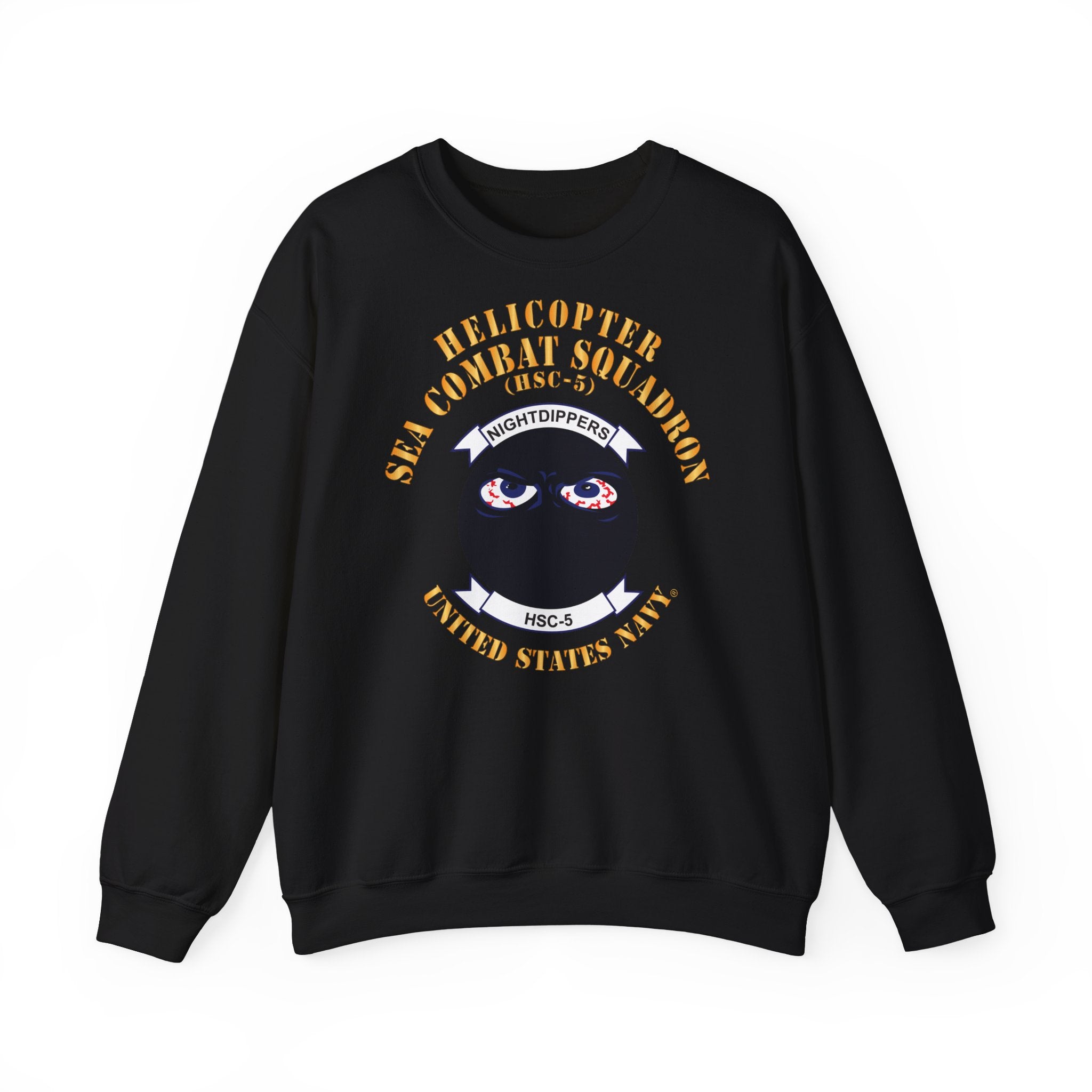 Unisex Heavy Blend™ Crewneck Sweatshirt - Navy - Helicopter Sea Combat Squadron 5 (HSC-5)