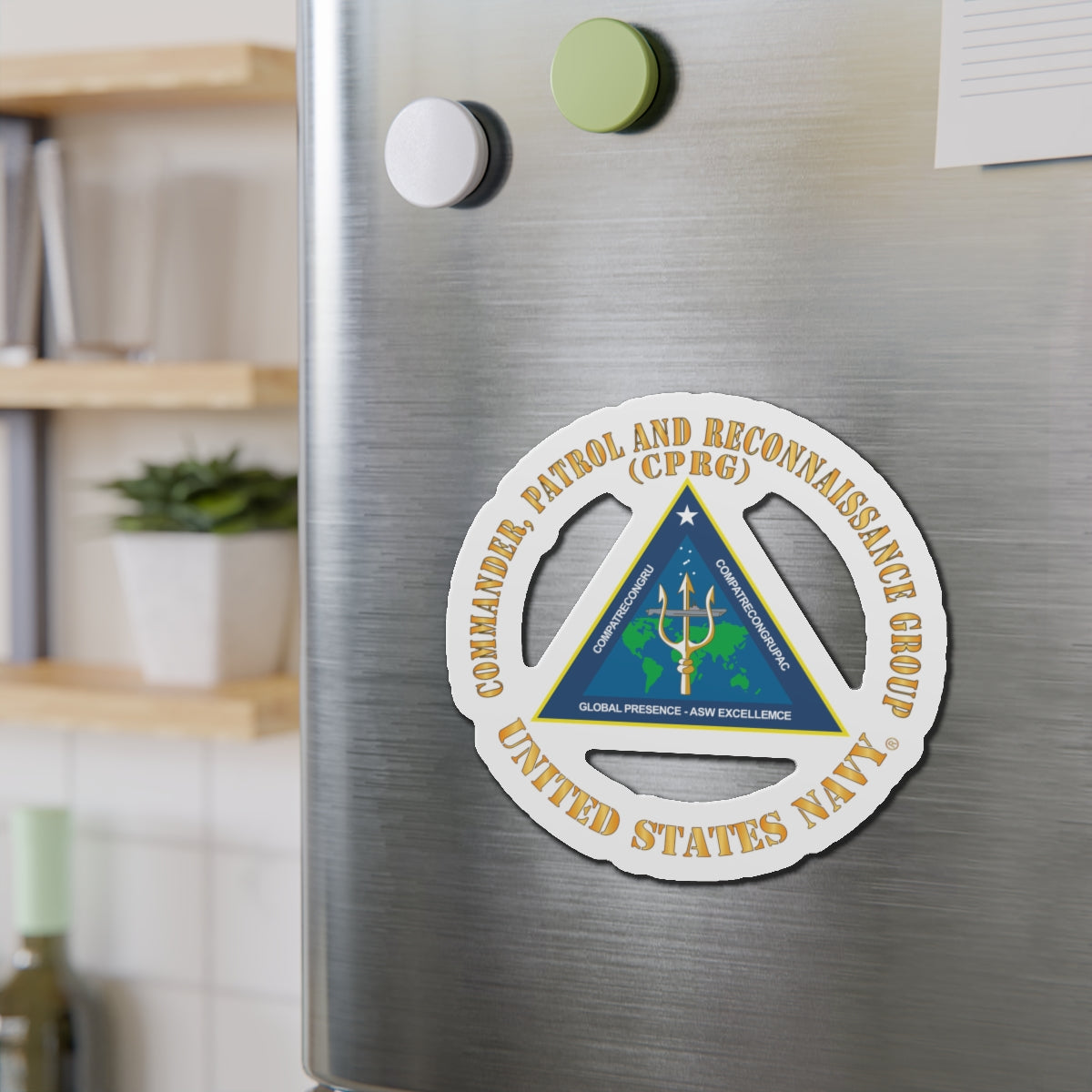 Die-Cut Magnet - Navy - Commander, Patrol and Reconnaissance Group - CPRG X 300