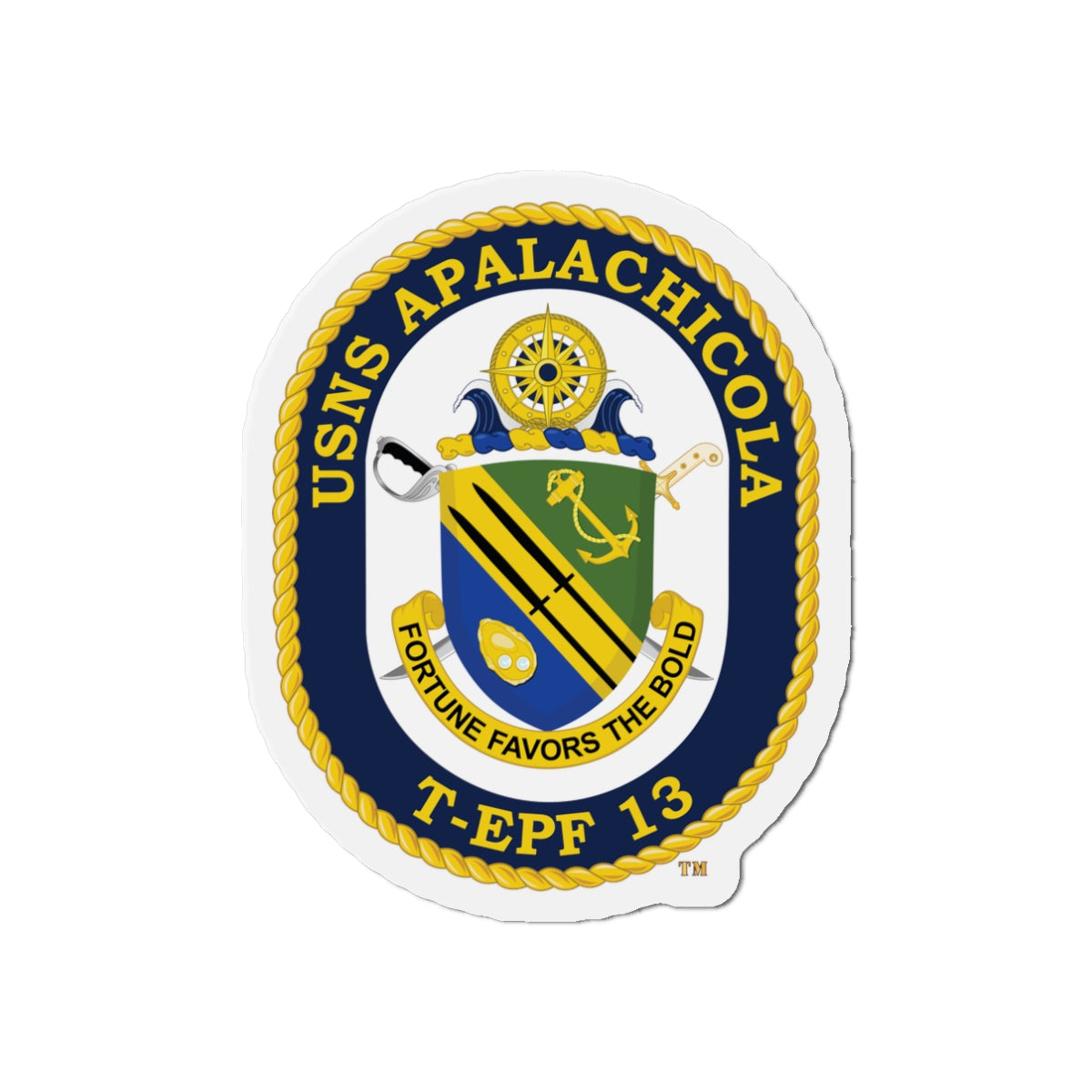 Die-Cut Magnet - Navy - USNS Apalachicola (T-EPF 13) wo txt