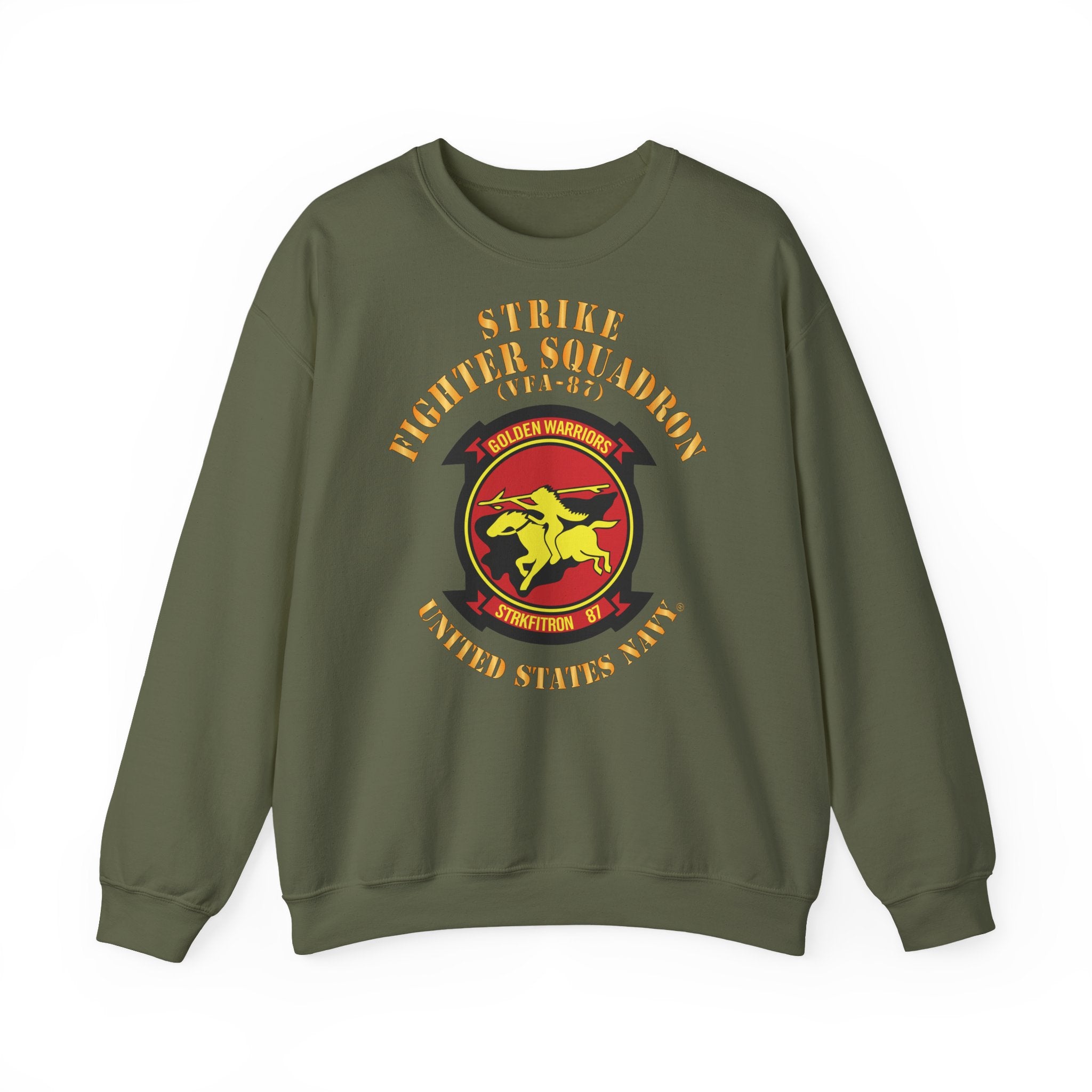 Unisex Heavy Blend™ Crewneck Sweatshirt - Navy - Strike Fighter Squadron 87 (VFA-87)