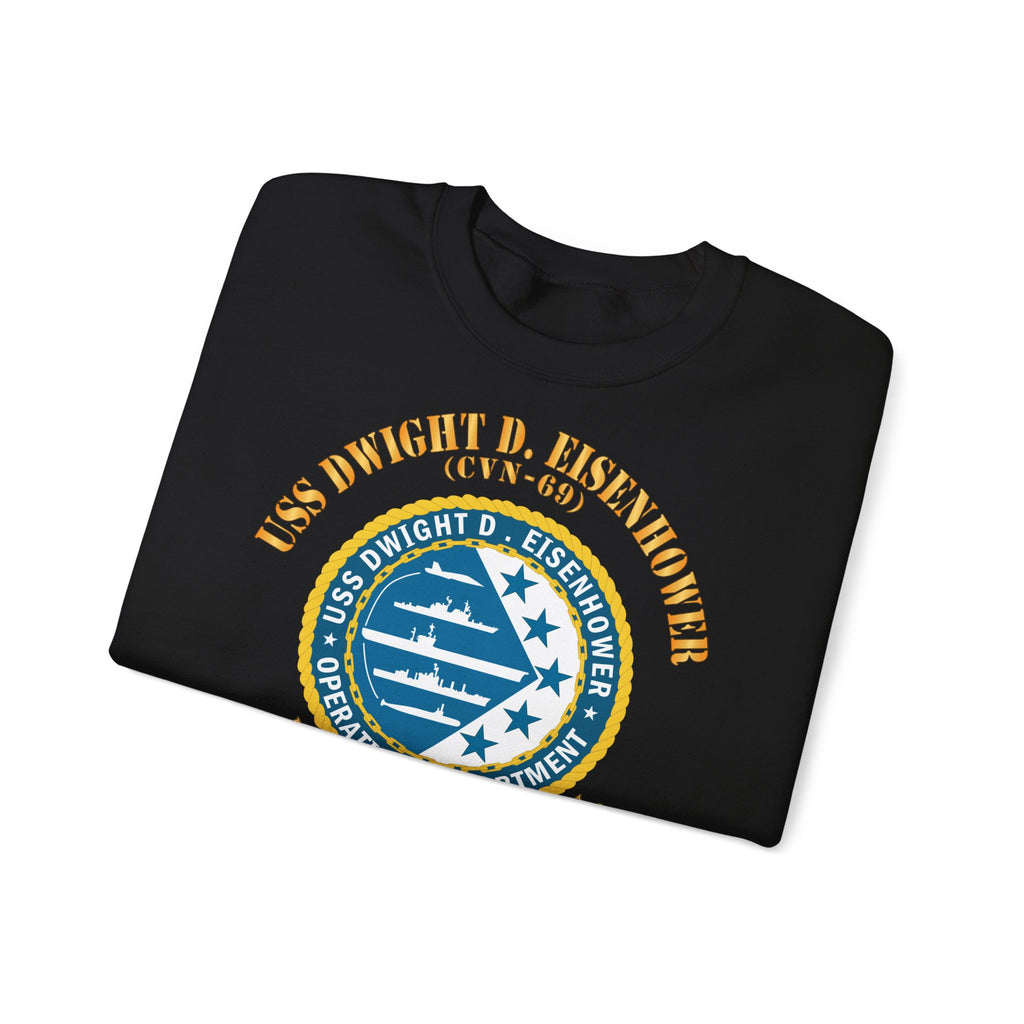 Unisex Heavy Blend™ Crewneck Sweatshirt - Navy - USS Dwight D. Eisenhower (CVN-69) - Operations Department