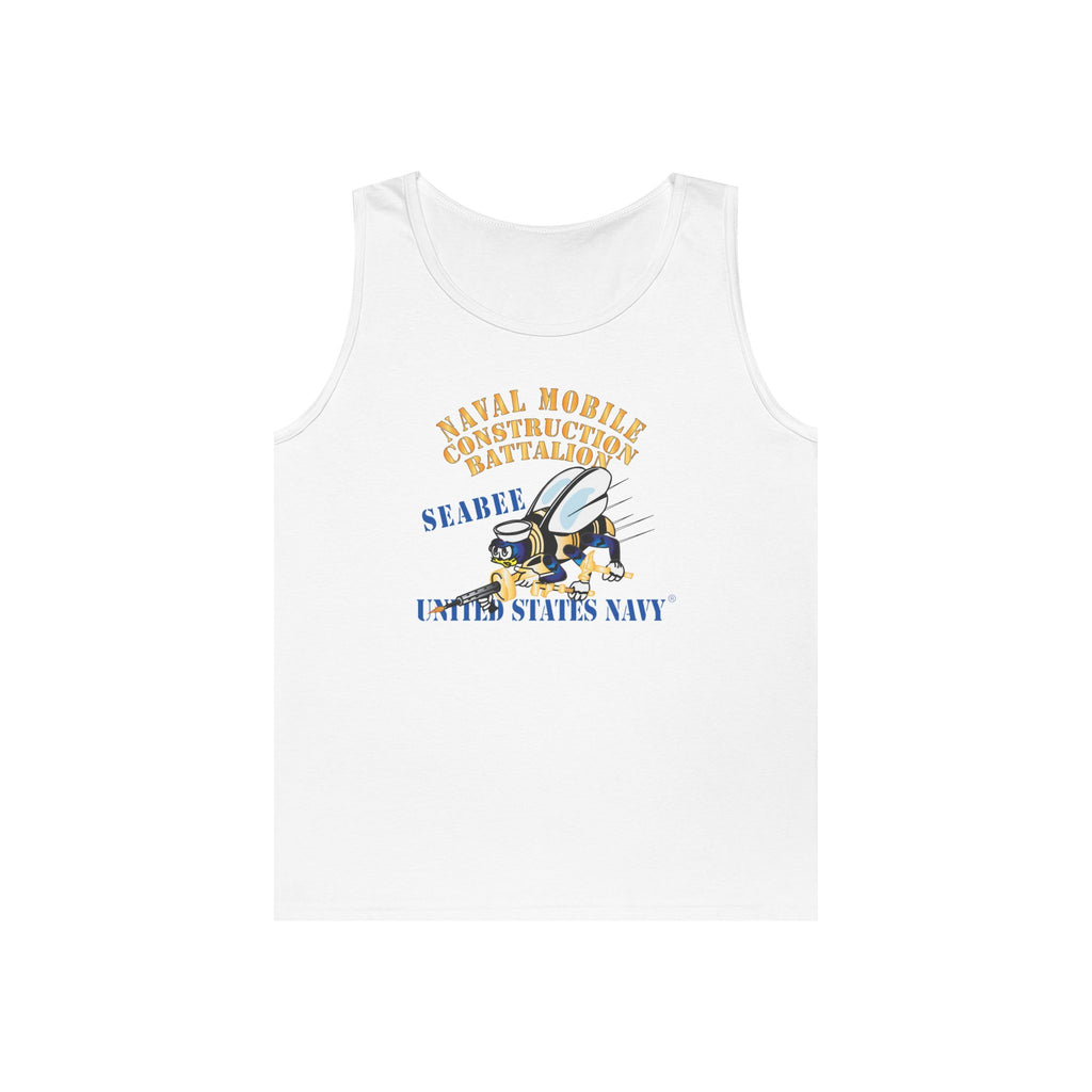 Unisex Heavy Cotton Tank Top - Navy - Seabee