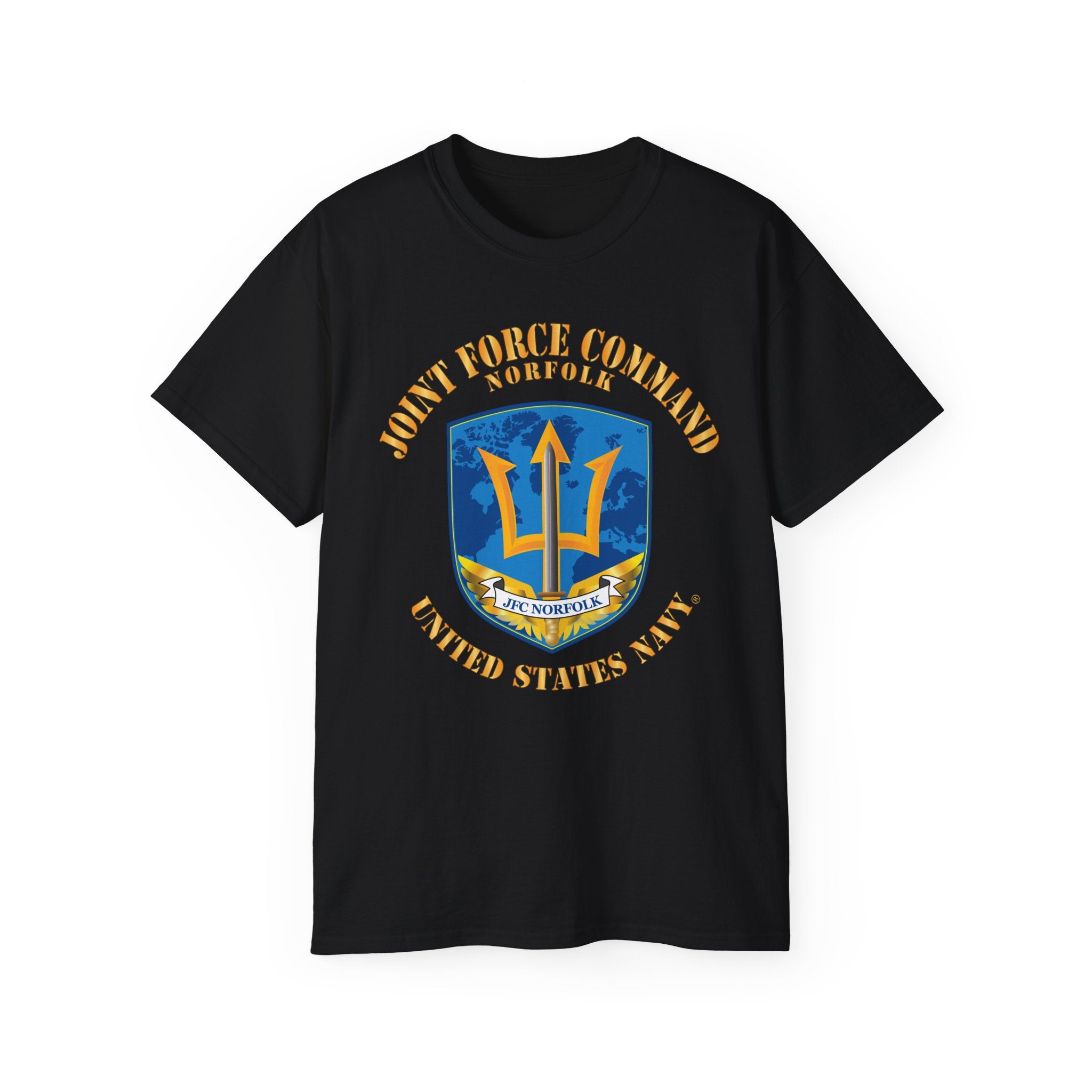 Unisex Ultra Cotton T-Shirt - Navy - Joint Force Command - Norfolk