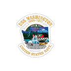 Die-Cut Vinyl Sticker - Navy - USS Washington (SSN-787) X 300