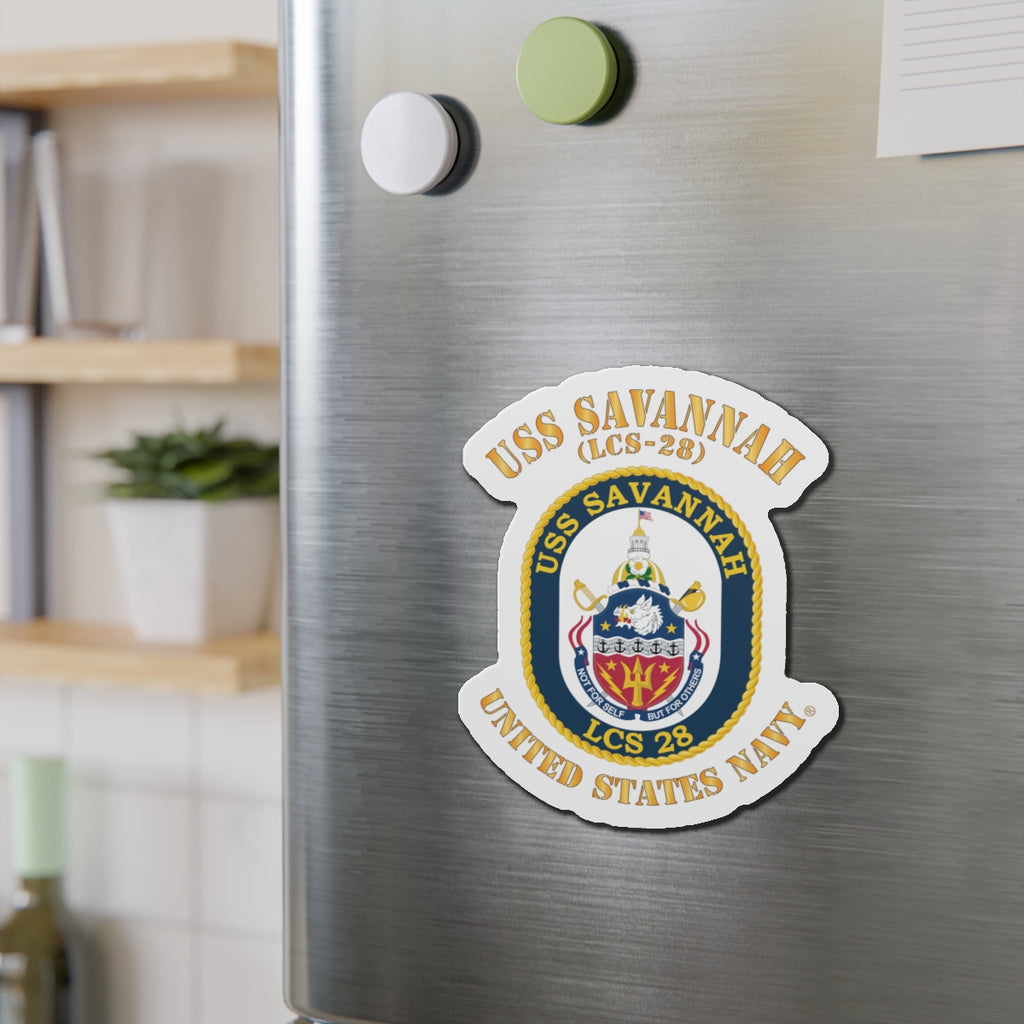 Die-Cut Magnet - Navy - USS Savannah (LCS-28)