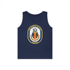 Unisex Heavy Cotton Tank Top - Navy - USS John S. McCain (DDG-56) wo txt
