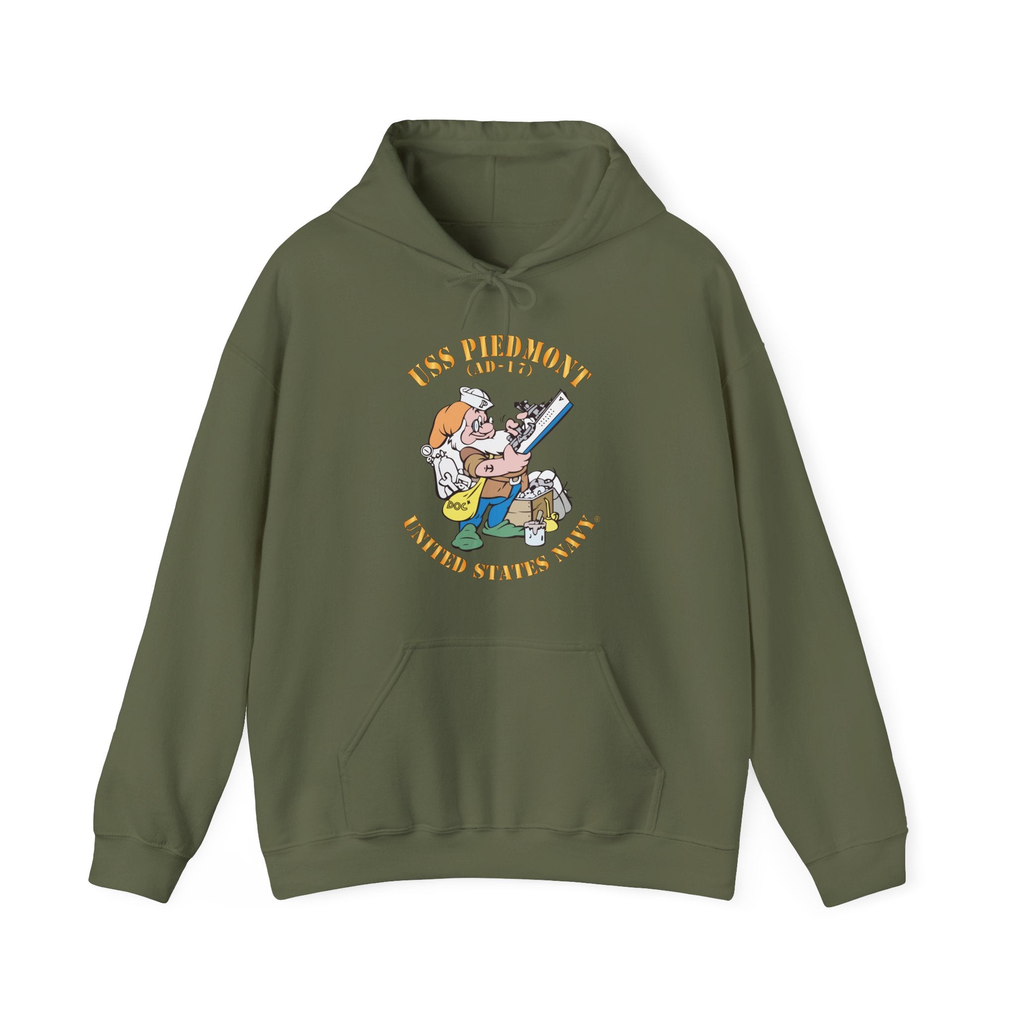 Unisex Heavy Blend™ Hoodies - Navy - USS Piedmont (AD-17)