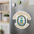 Die-Cut Magnet - Navy - USNS Amelia Earhart (T-AKE 6)