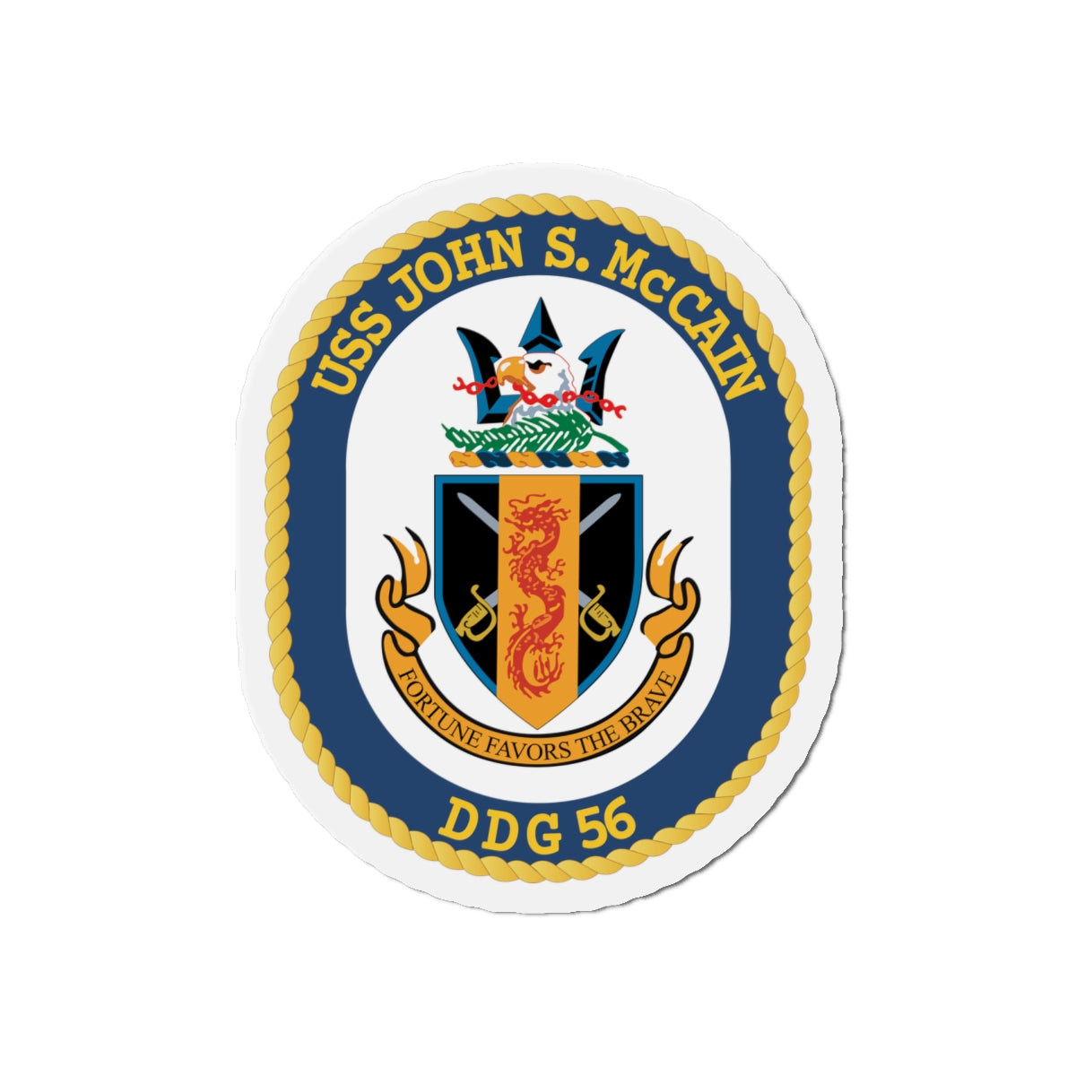 Die-Cut Magnet - Navy - USS John S. McCain (DDG-56) wo txt