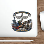 Die-Cut Vinyl Sticker - Navy - Rate - Aviation Machinists Mate Br with Scene - 3D - Enhanced