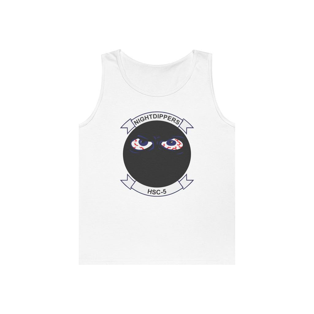 Unisex Heavy Cotton Tank Top - Navy - Helicopter Sea Combat Squadron 5 (HSC-5) wo txt