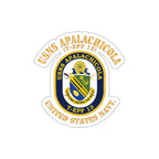 Die-Cut Vinyl Sticker - Navy - USNS Apalachicola (T-EPF 13)