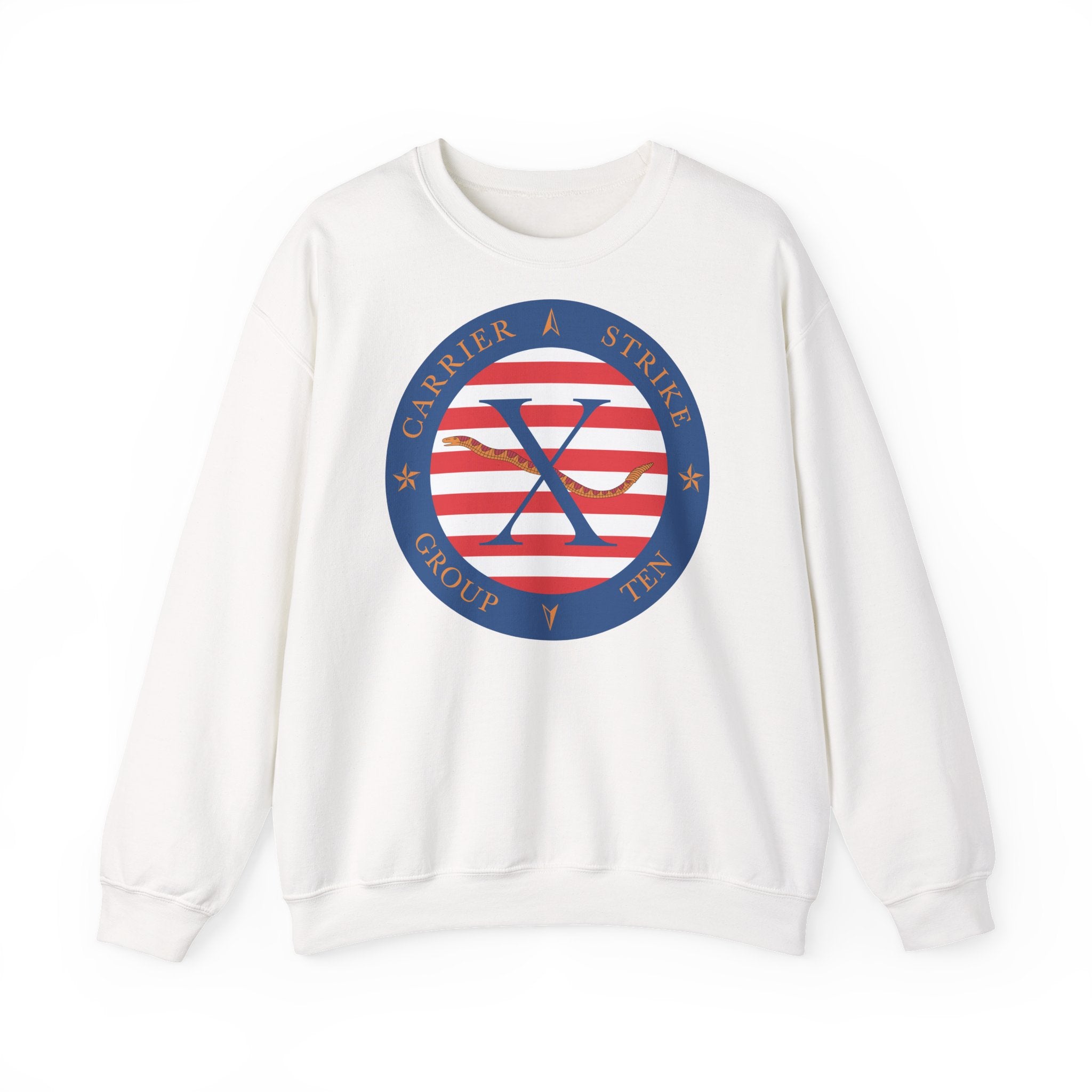 Unisex Heavy Blend™ Crewneck Sweatshirt - Navy - Carrier Strike Group 10 (CSG-10) wo Txt