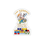 Die-Cut Vinyl Sticker - Navy - USS Piedmont (AD-17) w WWII - KOREA - VN SVC
