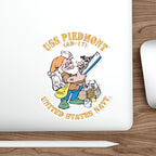 Die-Cut Vinyl Sticker - Navy - USS Piedmont (AD-17)