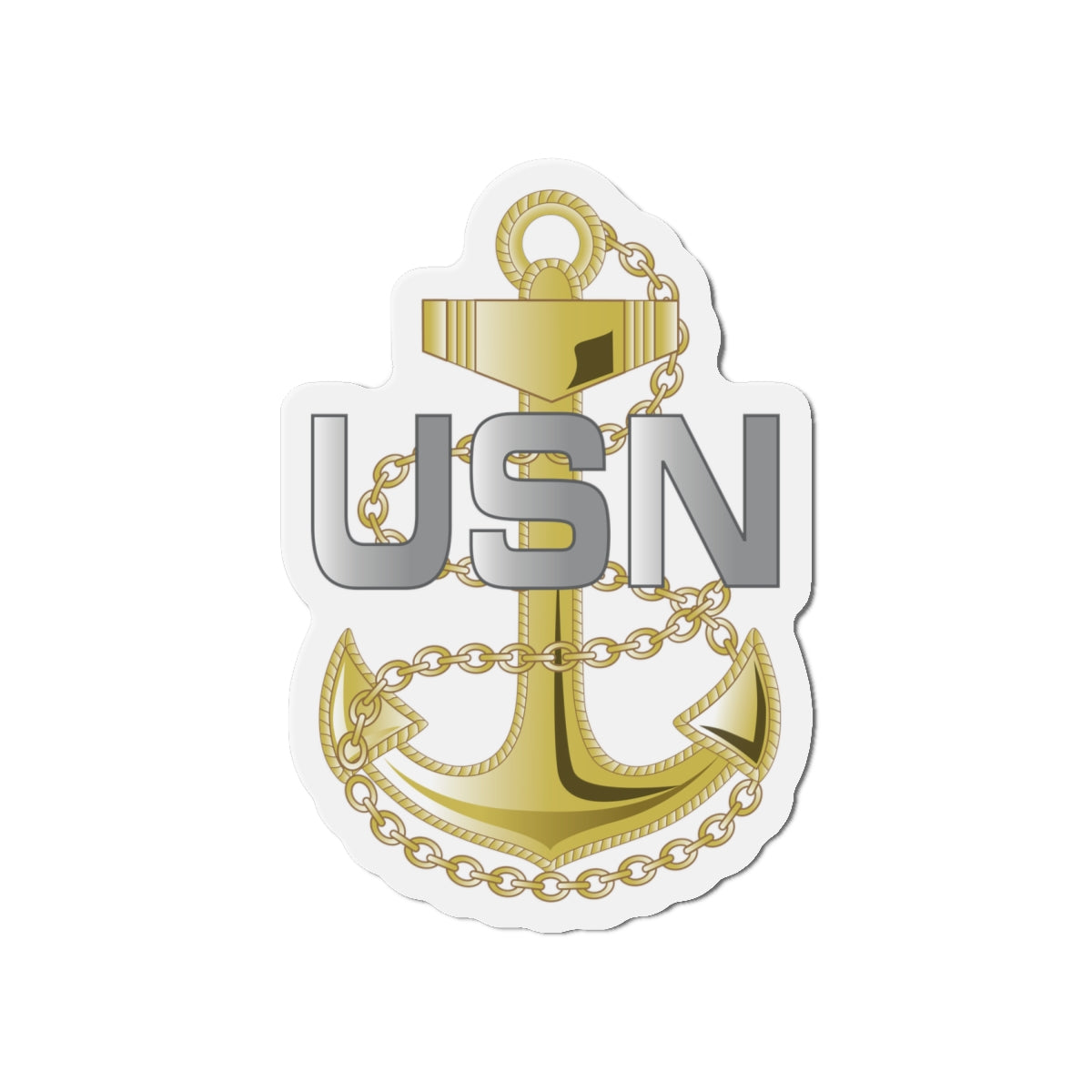 Die-Cut Magnet - Navy - Fouled Anchor wo txt
