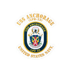 Kiss-Cut Vinyl Decal - Navy - USS Anchorage (LPD-23)
