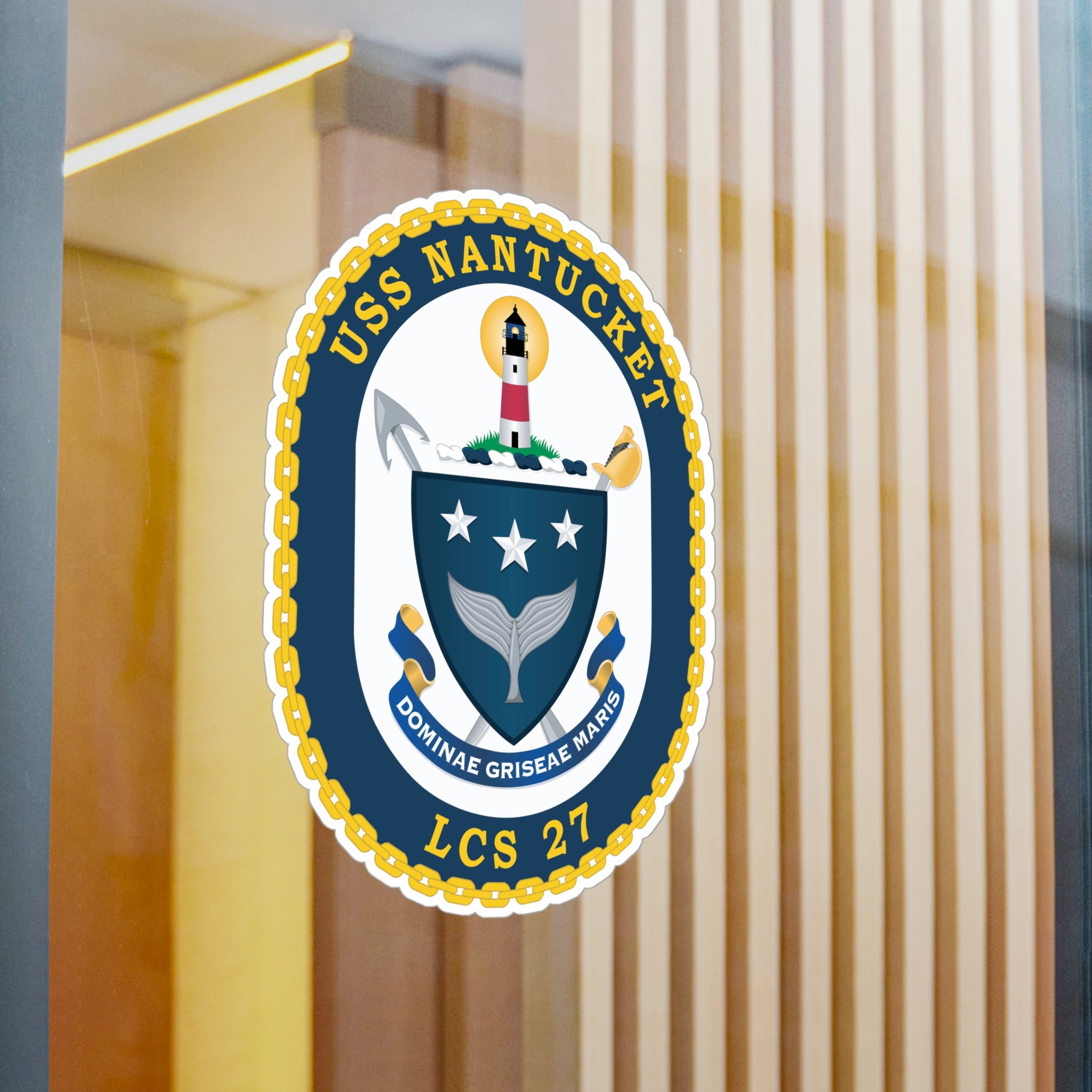 Kiss-Cut Vinyl Decal - Navy - USS Nantucket (LCS-27) wo txt