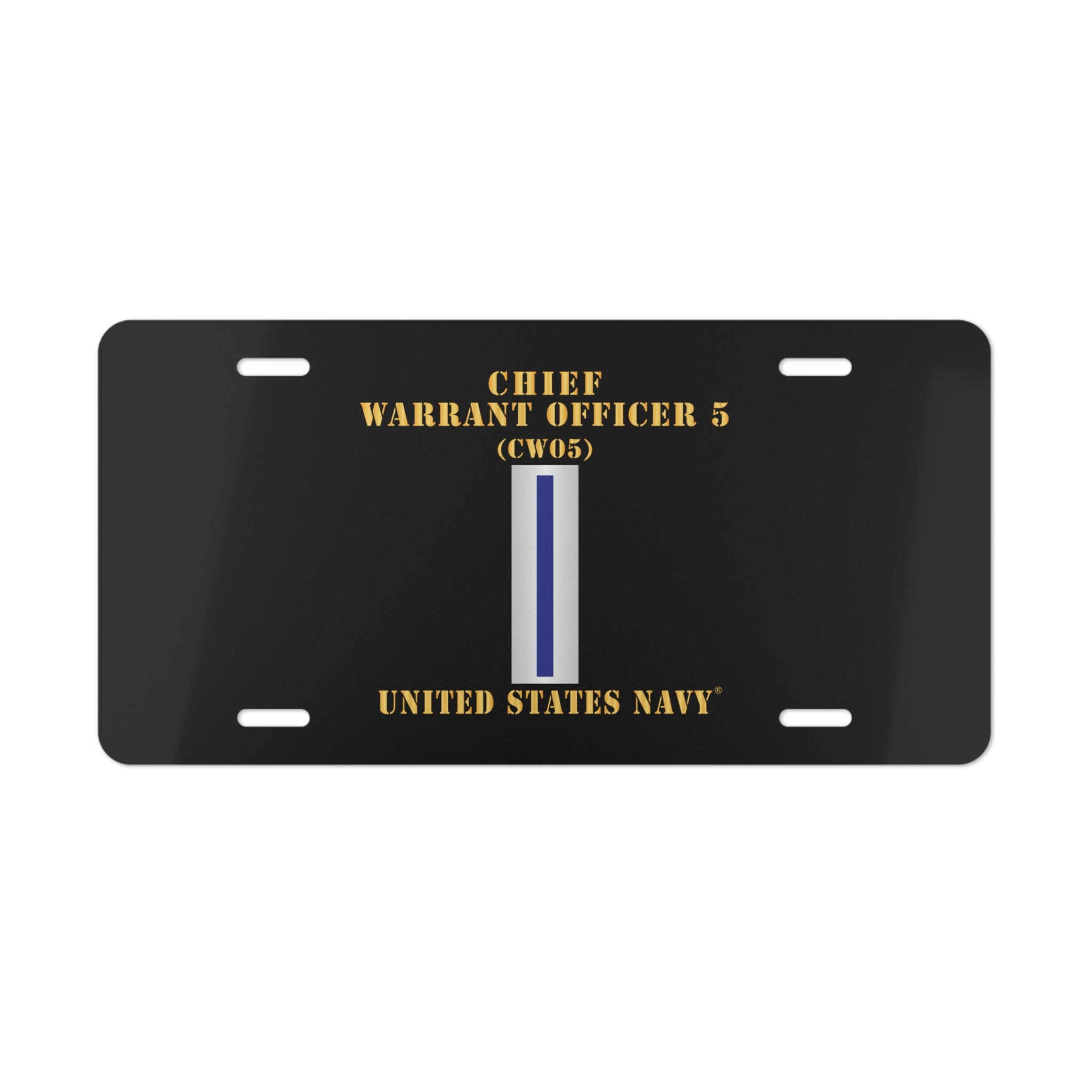 Vanity License Plate - Navy - Chief Warrant Officer 5 - CW05