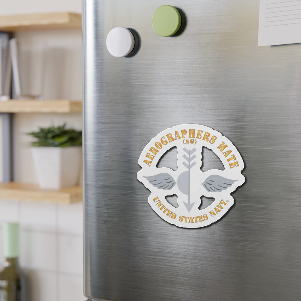 Die-Cut Magnet - Navy - Aerographers Mate (AG) X 300