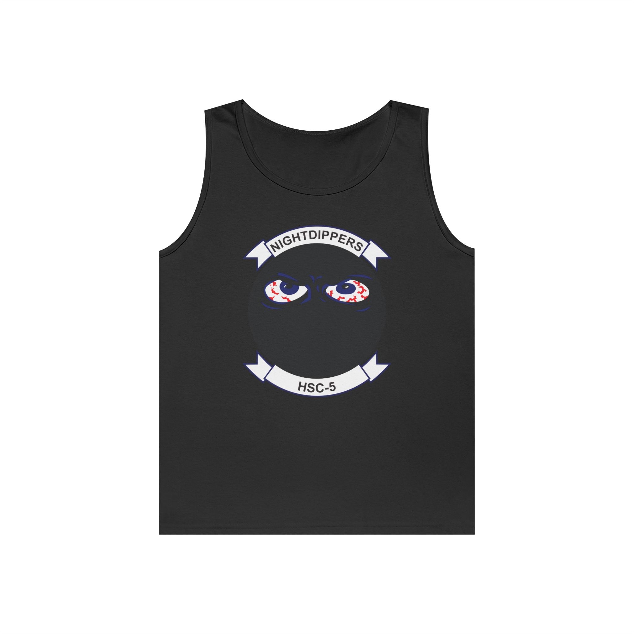 Unisex Heavy Cotton Tank Top - Navy - Helicopter Sea Combat Squadron 5 (HSC-5) wo txt