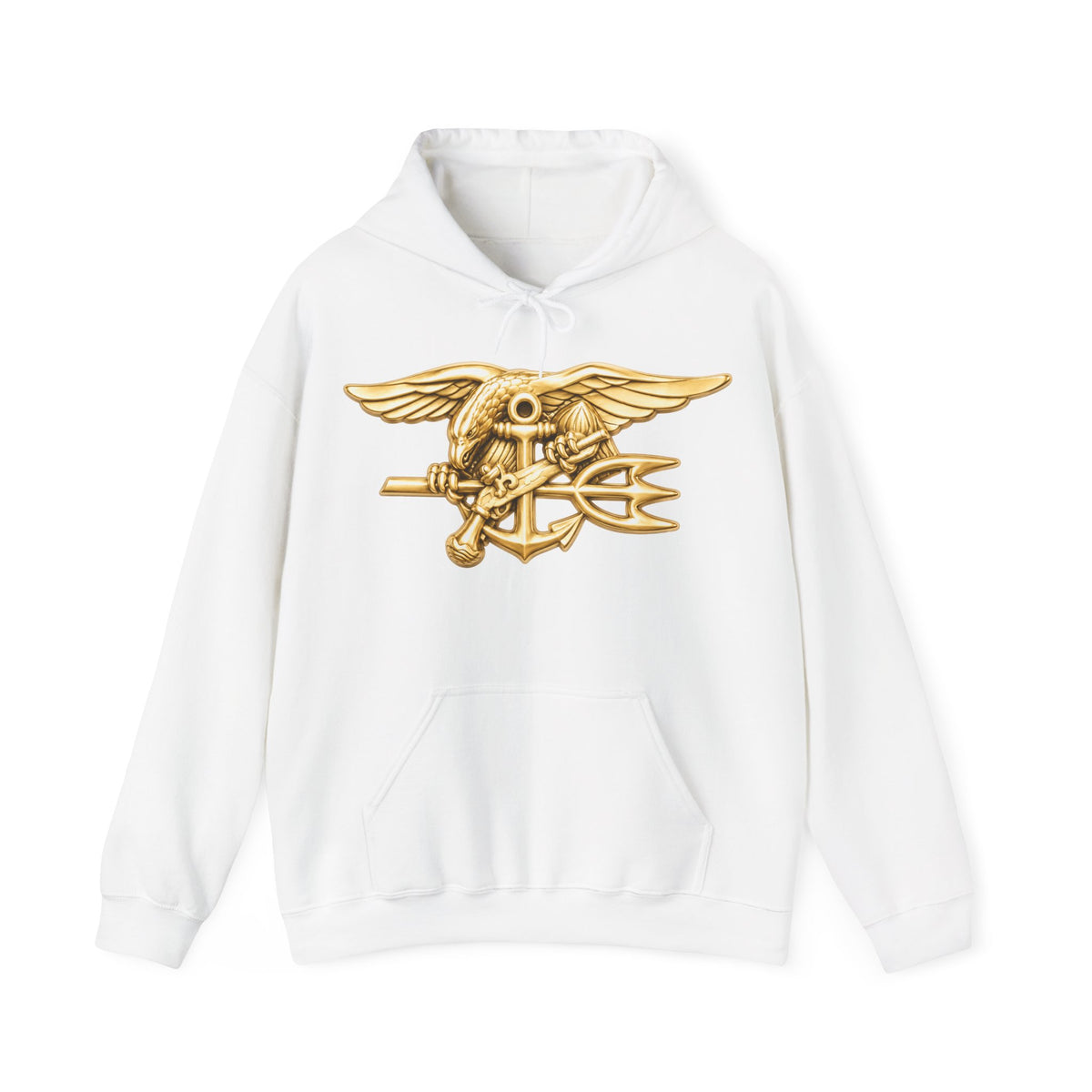 Unisex Heavy Blend™ Hoodies - Navy - Badge - Special Warfare insignia wo txt - 3D - Enhanced