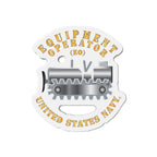 Die-Cut Magnet - Navy - Rate - Equipment Operator (EO)