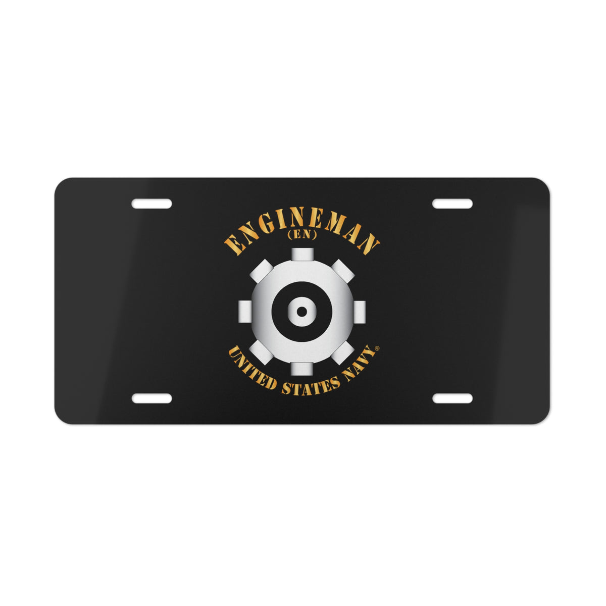 Vanity License Plate - Navy - Rate - Engineman (EN)