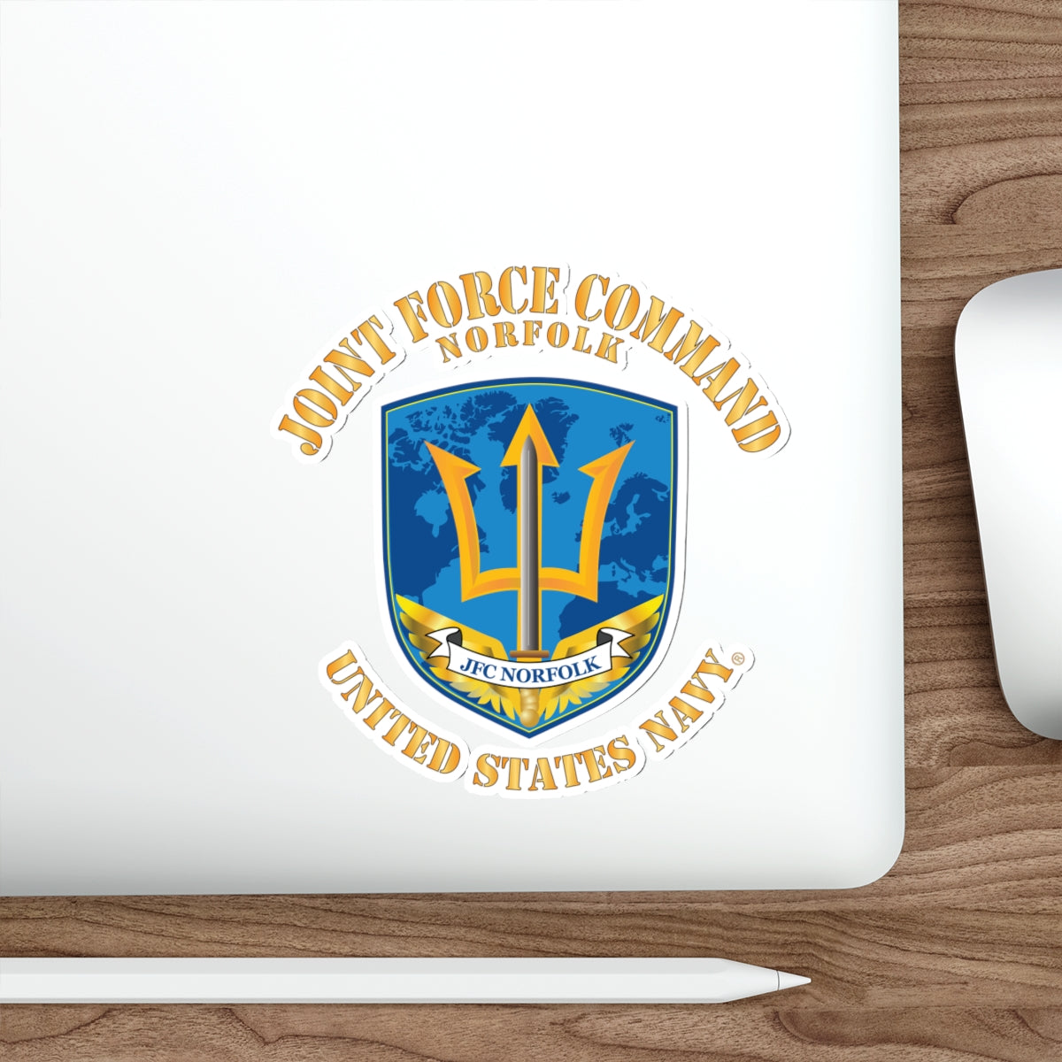 Die-Cut Vinyl Sticker - Navy - Joint Force Command - Norfolk