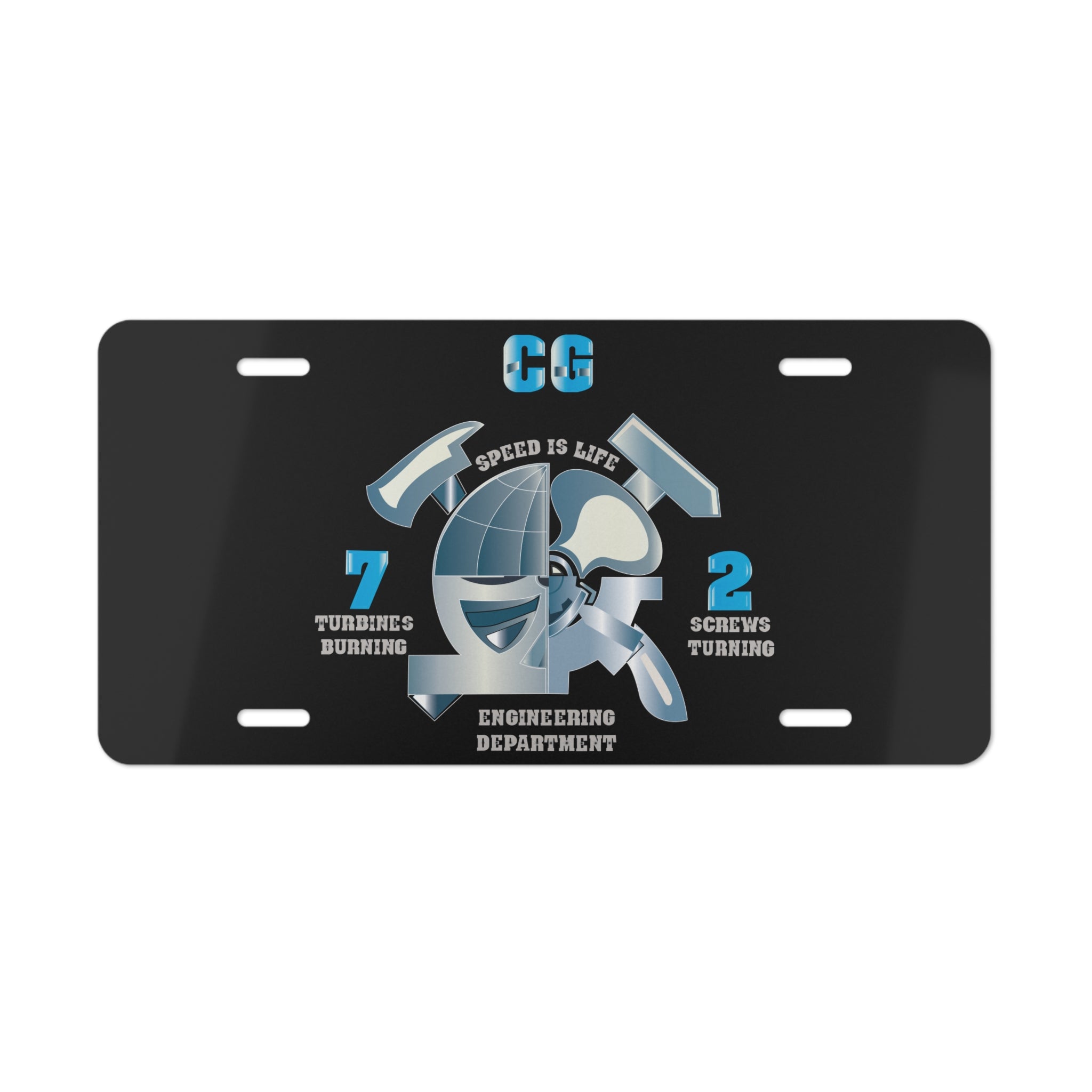 Vanity License Plate - Navy - CG 72 - Engineering Department